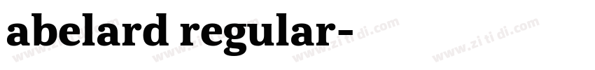 abelard regular字体转换